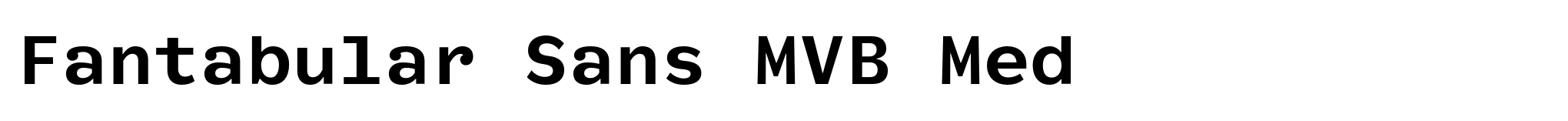 Fantabular Sans MVB Med image
